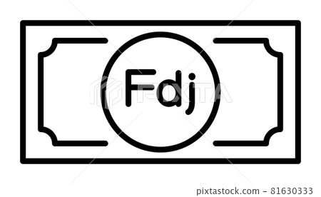 吉布提法郎鈔票矢量圖 81630333