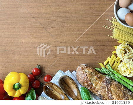 義大利配料框架彩色背景素材 義大利配料框架彩色背景素材 81631529