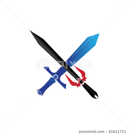 sword game item vector symbol logo template 81631731