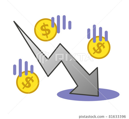 美元下跌的插圖 81633396