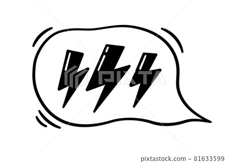 Hand drawn speech bubble with s with curse, skul and bones. Vector illustration isolated in doodle style on white background Hand drawn speech bubble with s with curse, skul and bones. Vector illustration isolated in doodle style on white background 81633599