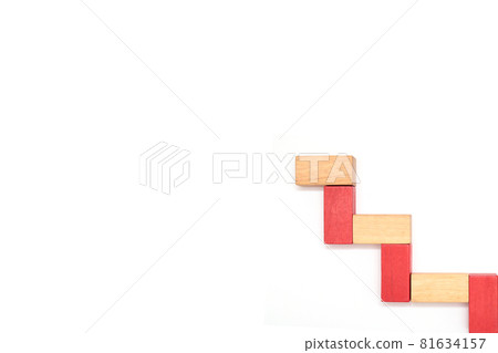 Stairs made of building blocks Stairs made of building blocks 81634157