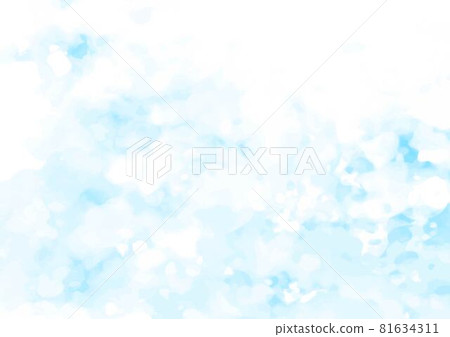 Watercolor light blue texture background Watercolor light blue texture background 81634311