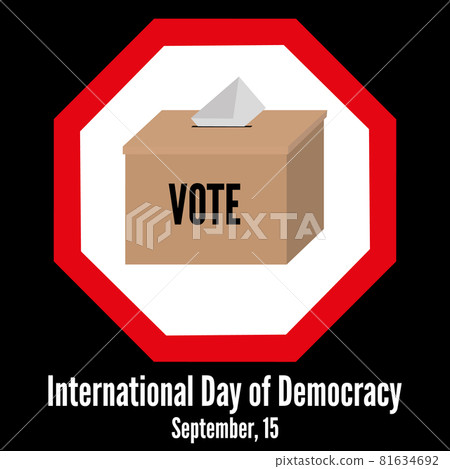 Vote for justice and democratic ruling. International Day of Democracy concept  81634692