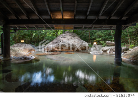 Japanese healing hot spring 81635074