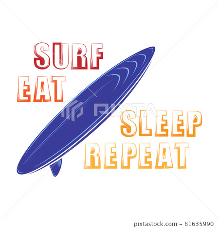 Ocean Surf Board Silhoette Icon Isolated on White Background Ocean Surf Board Silhoette Icon Isolated on White Background 81635990