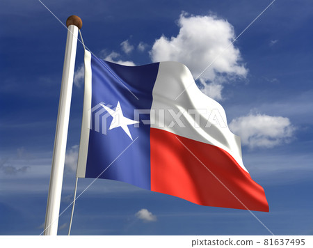 Texas flag (with clipping path) Texas flag (with clipping path) 81637495