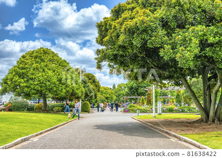 Yokohama cityscape Spring Yamashita Park Yokohama cityscape Spring Yamashita Park 81638422