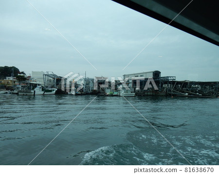 The harbor seen from the ship The harbor seen from the ship 81638670
