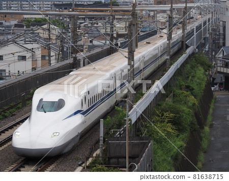 Shinkansen N700S J10 formation near Yamashina 81638715