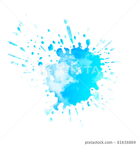 Ink drop. Round, ragged inkblot. Vector illustration. Ink drop. Round, ragged inkblot. Vector illustration. 81638869