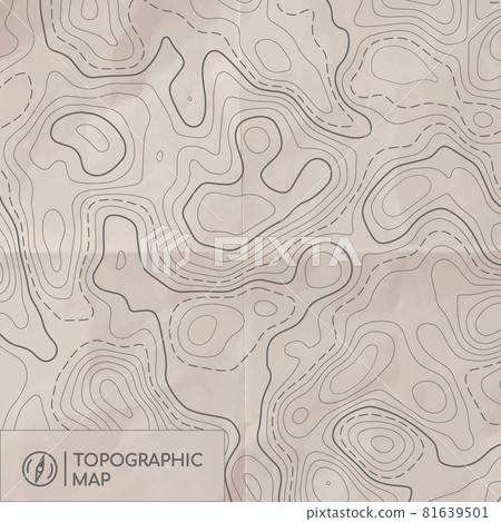Topographic line map 81639501