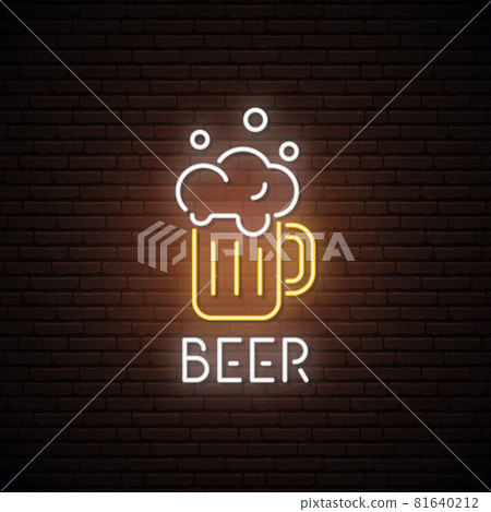 Neon sign of Beer Mug 81640212