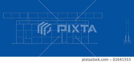 Gas Station. Vector Orthography 81641353