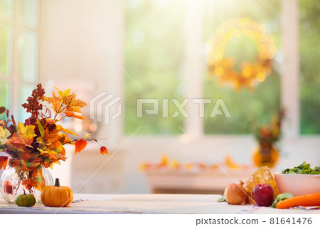 Thanksgiving dinner preparation. 81641476