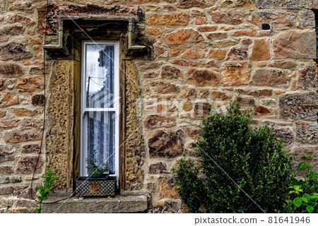Detail of a window house in village of Ford and Etal in County of Northumberland 81641946