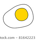 Ordinary fried egg 81642223
