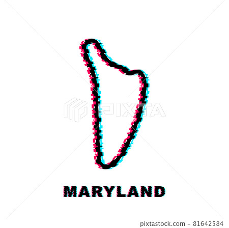 Wyoming state map glitch icon. Vector illustration. Wyoming state map glitch icon. Vector illustration. 81642584