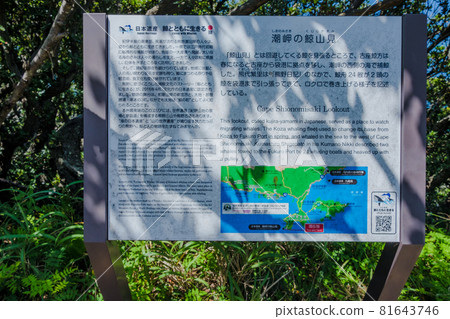 鹽岬鯨魚山觀賞標示牌 鹽岬鯨魚山觀賞標示牌 81643746