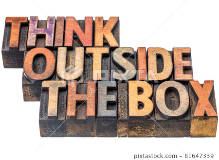 think outside the box concept think outside the box concept 81647339