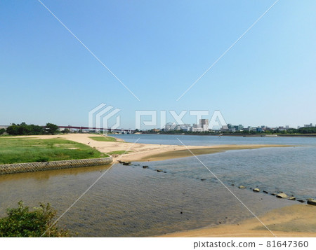 宿川河口與尾前濱(2021年8月攝於兵庫縣西宮市) 宿川河口與尾前濱(2021年8月攝於兵庫縣西宮市) 81647360