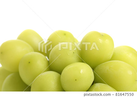 Green grape isolated in white background Green grape isolated in white background 81647550