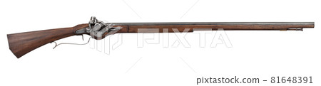 17th century ancient flintlock musket. 17th century ancient flintlock musket. 81648391