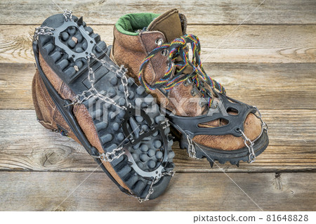 hiking boots with crampons hiking boots with crampons 81648828