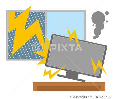 被雷擊損壞的家電 81649629