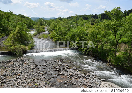 Melt water Early spring mountain stream 81650620