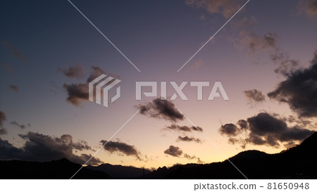 Gradient of sunset 81650948