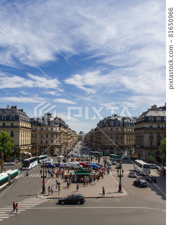 Looking toward the Louvre Museum from the Paris Opera (France-Paris) 81650966