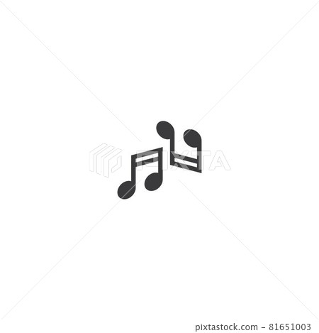 Music note logo - Stock Illustration [81651003] - PIXTA