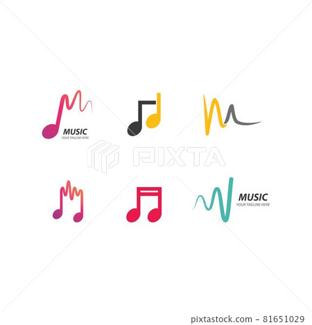Music note logo Music note logo 81651029