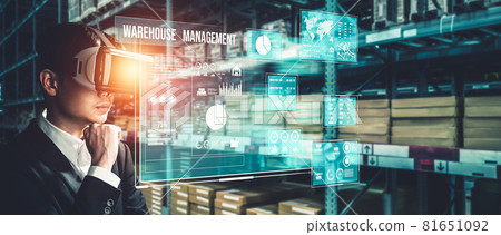 Future virtual reality technology for innovative VR warehouse management Future virtual reality technology for innovative VR warehouse management 81651092