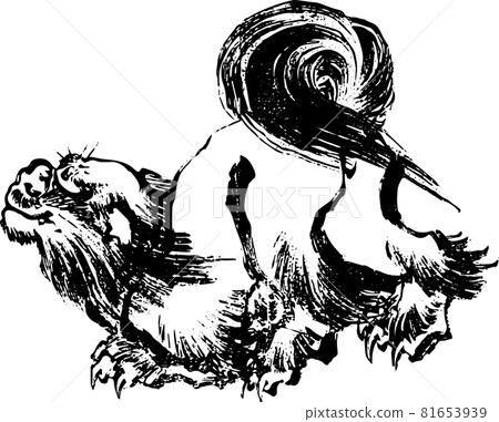 Lion to lie down 81653939