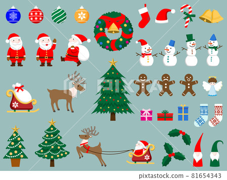 可愛的聖誕插圖集 81654343