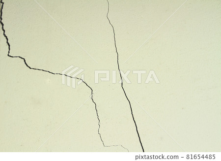 Cracked concrete texture closeup background 81654485