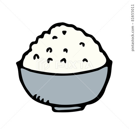 [Hand-painted fountain pen line drawing] Food... - Stock Illustration ...