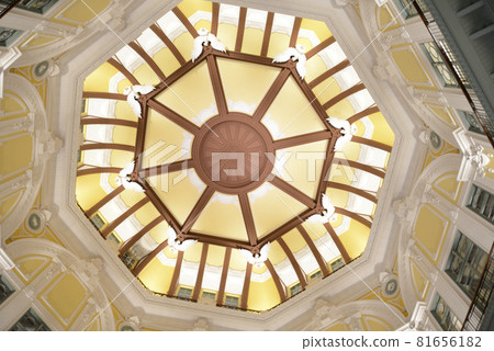 Inside the dome of the Marunouchi red brick main station building at Tokyo Station, Chiyoda Ward, Tokyo 81656182