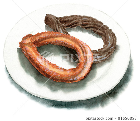 模擬水彩蜂蜜油條和可可油條套裝 81656855