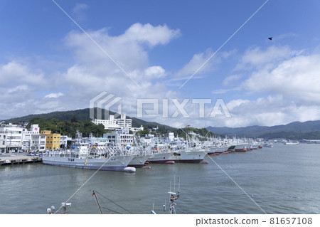 Kesennuma Port, Kesennuma Bay, Ship, Sea, Ocean surface, Mountains, Sea and Ship Kesennuma Port, Kesennuma Bay, Ship, Sea, Ocean surface, Mountains, Sea and Ship 81657108