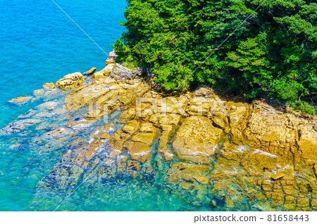 View of Takashima from Takashima Hizen Ohashi [Takashima, Matsuura City, Nagasaki Prefecture] 81658443