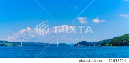高島肥前大橋全景[長崎縣松浦市高島市] 81658724