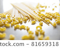 義大利麵和通心粉的特寫 81659318
