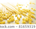義大利麵和通心粉的特寫 81659319