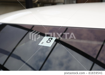 Inspection mark, vehicle inspection sticker 81659541