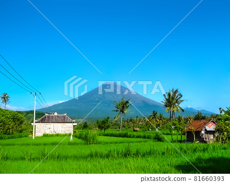 Agung volcano is the highest mountain on Bali island, Indonesia. Agung volcano is the highest mountain on Bali island, Indonesia. 81660393