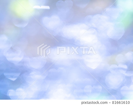 Reflection of heart pattern in blue pastel colors Reflection of heart pattern in blue pastel colors 81661610