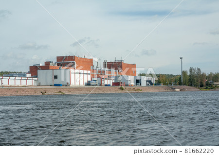 KOUVOLA, FINLAND - SEPTEMBER 20, 2018: Hydroelectric power generation plant and Ankkapurha Industrial Museum at Kymijoki river, Finland 81662220